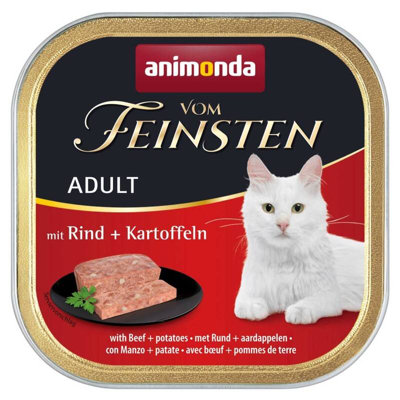 Animonda Vom Feinsten Adult 100g Mokra Karma dla Kota z Wołowiną i Ziemniakami