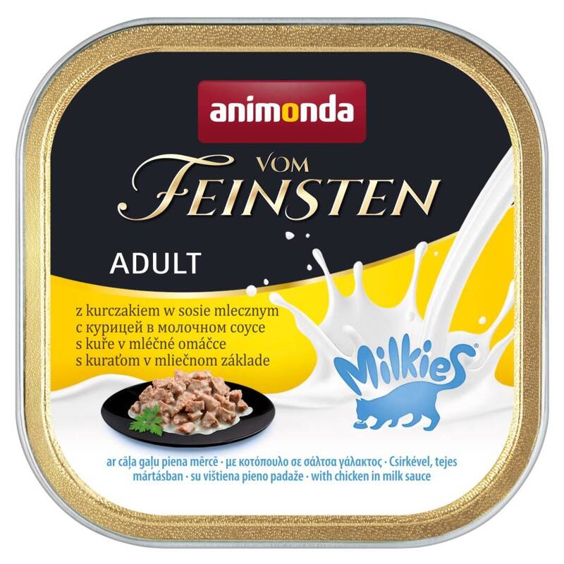 Animonda Vom Feinsten Adult Milkies 100g Mokra Karma dla Kota z Kurczakiem i Sosem Mlecznym