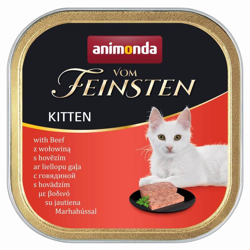 Animonda Vom Feinsten Kitten 100g Mokra Karma dla Kociąt z Wołowiną