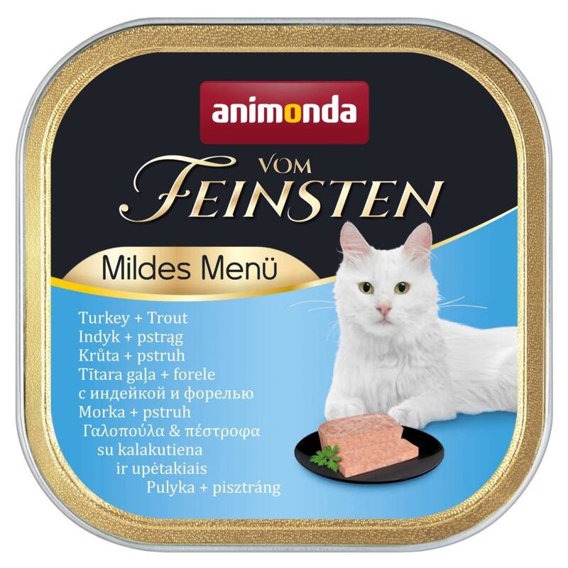 Animonda Vom Feinsten Mild Menue 100g Mokra Karma dla Kota z Indykiem i Pstrągiem