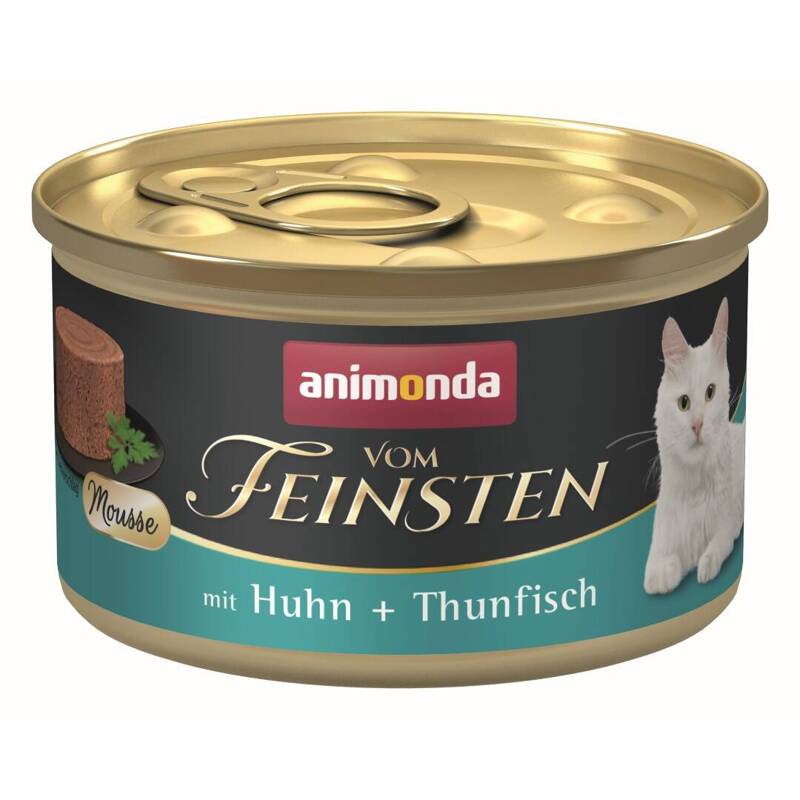 Animonda Vom Feinsten Mousse Adult 85g Mokra Karma dla Kota z Kurczakiem i Tuńczykiem