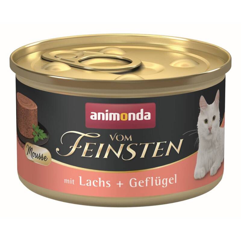 Animonda Vom Feinsten Mousse Adult 85g Mokra Karma dla Kota z Łososiem i Drobiem