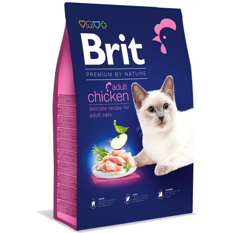 BRIT PREMIUM BY NATURE Karma Premium dla Kotów Kurczak Ryż 1,5kg
