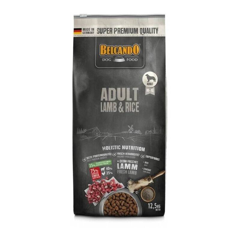 Belcando Adult Lamb & Rice 12,5kg Sucha Karma Dla Psów Wrażliwych Jagnięcina i Ryż 