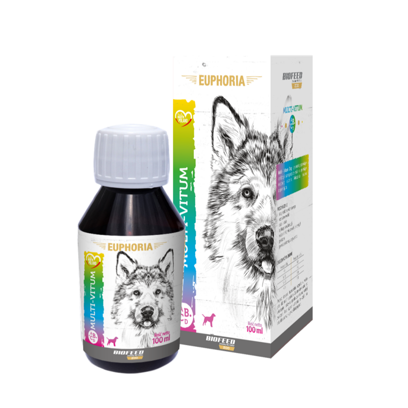 Biofeed Euphoria Multi-Vitum Dog 100ml Multiwitamina W Płynie Dla Psa 