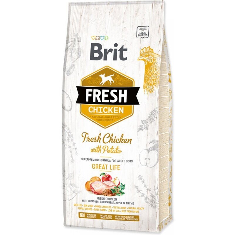 Brit Fresh 12kg Sucha Karma dla Psów Kurczak z Ziemniakami