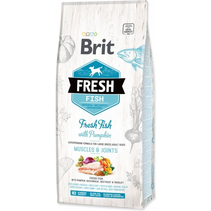 Brit Fresh 12kg Sucha Karma dla Psów Ryba z Dynią