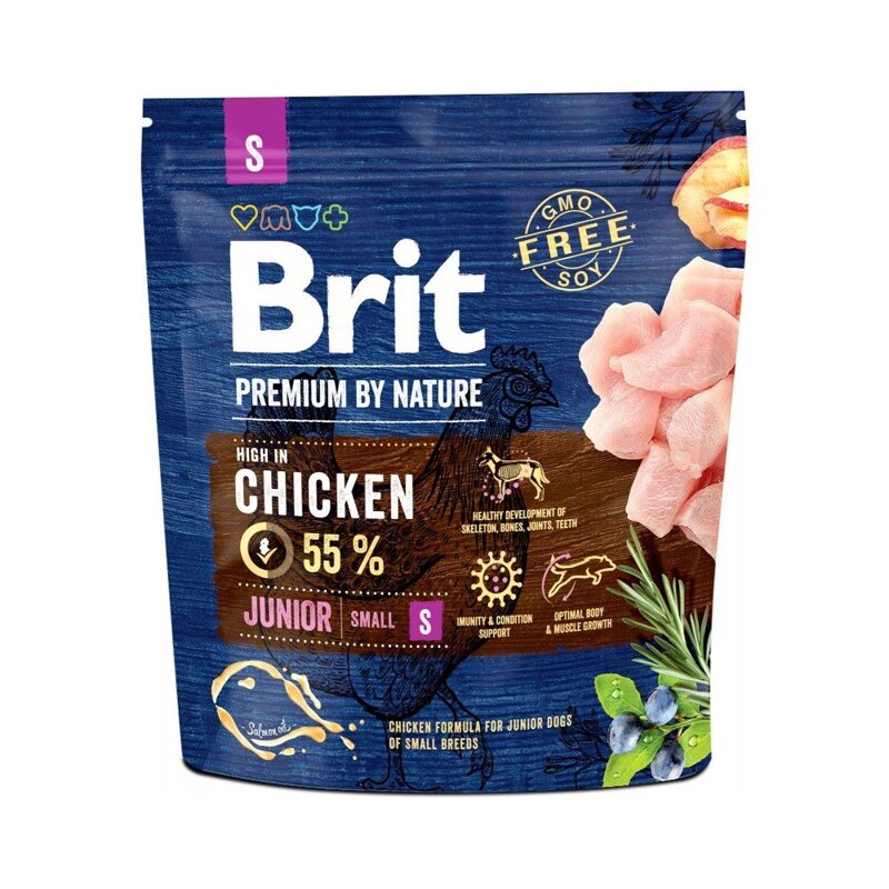 Brit Premium by Nature Sucha Karma Dla Szczeniąt Małych Ras, Suk W Ciąży I Karmiących 1 kg