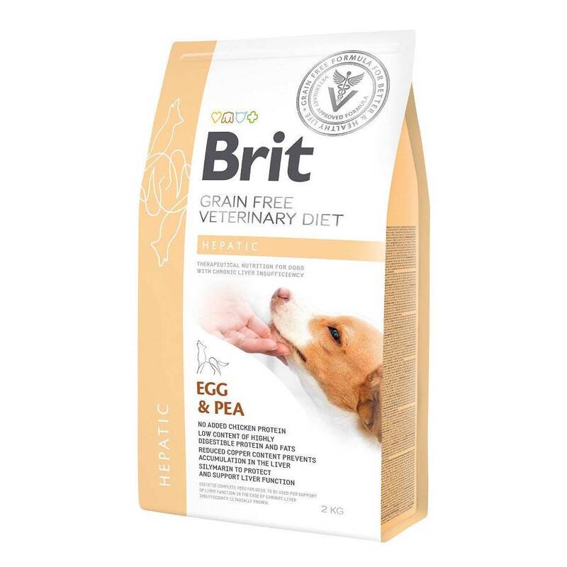 Brit Veterinary Diets Dog Hepatic 2kg Sucha Karma Dla Psów Z Niewydolnością Wątroby