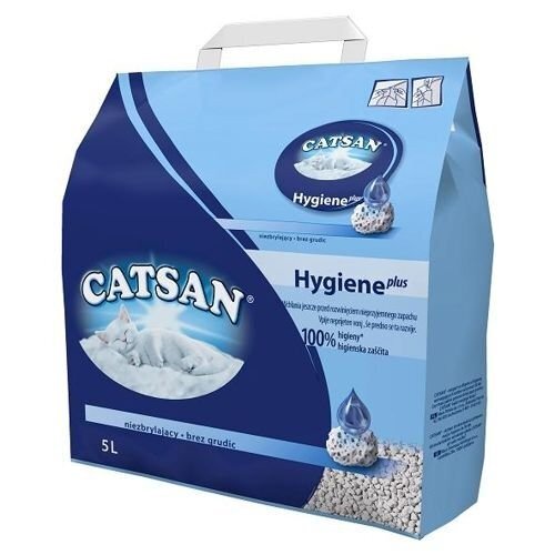 CATSAN Hygiene plus 5l - higieniczny żwirek dla kota bentonitowy Niezbrylający