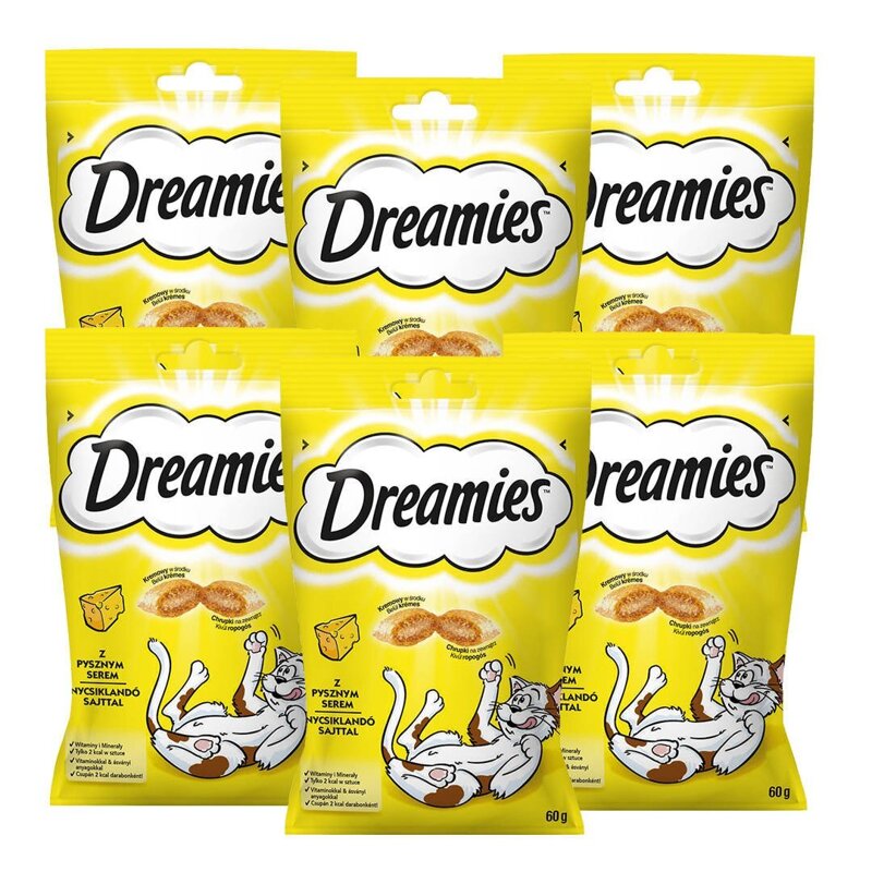 DREAMIES 6x60g - przysmak dla kota z pysznym serem