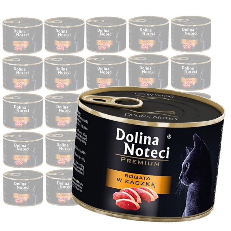 Dolina Noteci Premium 24x185g Bogata W Kaczkę Mokra Karma Dla Kota