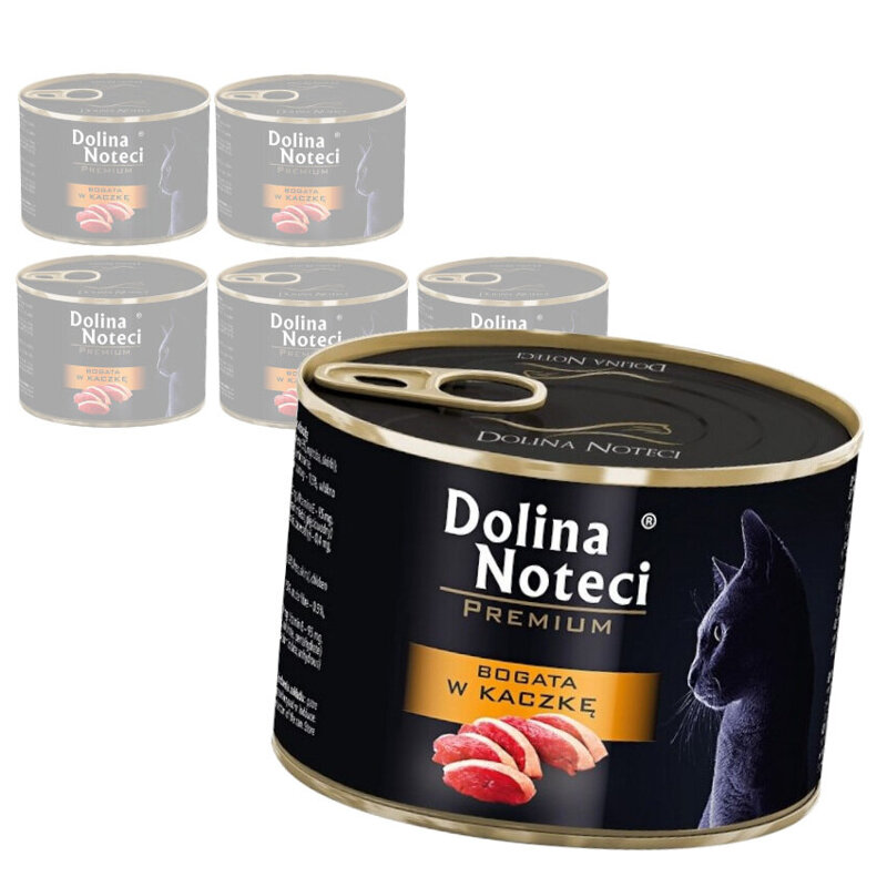 Dolina Noteci Premium 6x185g Bogata W Kaczkę Mokra Karma Dla Kota