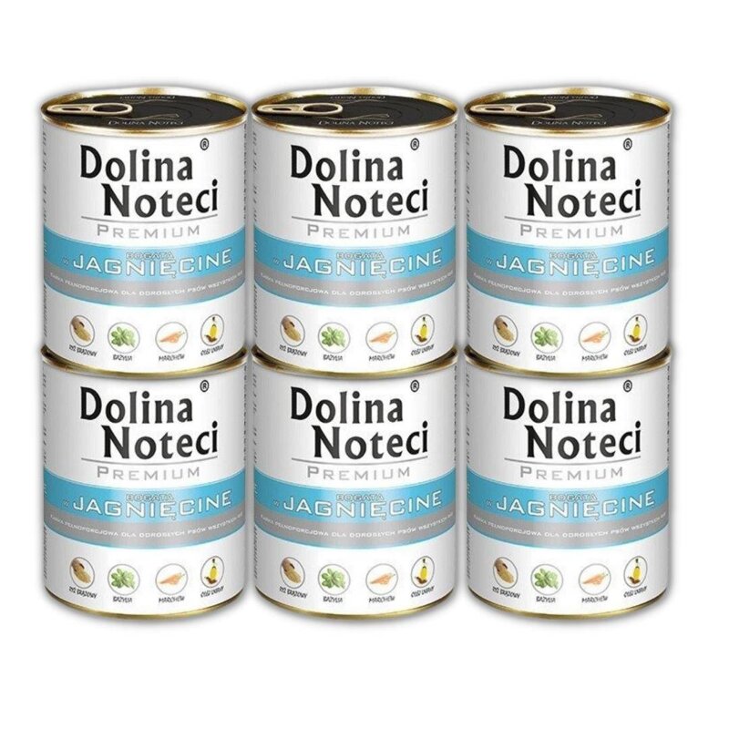 Dolina Noteci Premium Mokra Karma Dla Psa Jagnięcina 6x400g