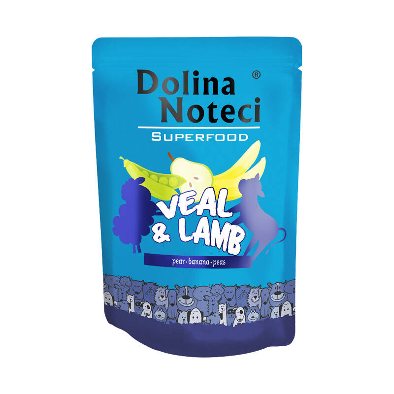 Dolina Noteci Superfood Mokra Karma Dla Psa Cielęcina z Jagnięciną 300g