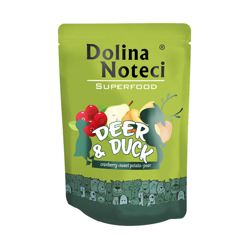 Dolina Noteci Superfood Mokra Karma Dla Psa Jeleń z Kaczką 300g