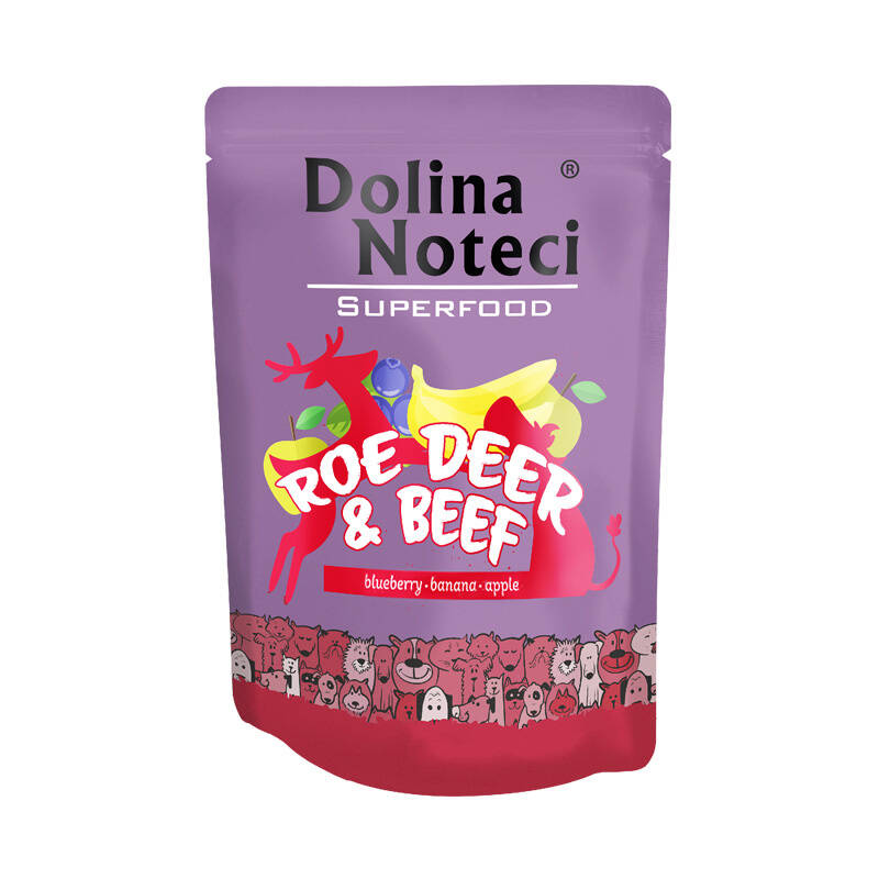 Dolina Noteci Superfood Mokra Karma Dla Psa Sarna z Wołowiną 300g