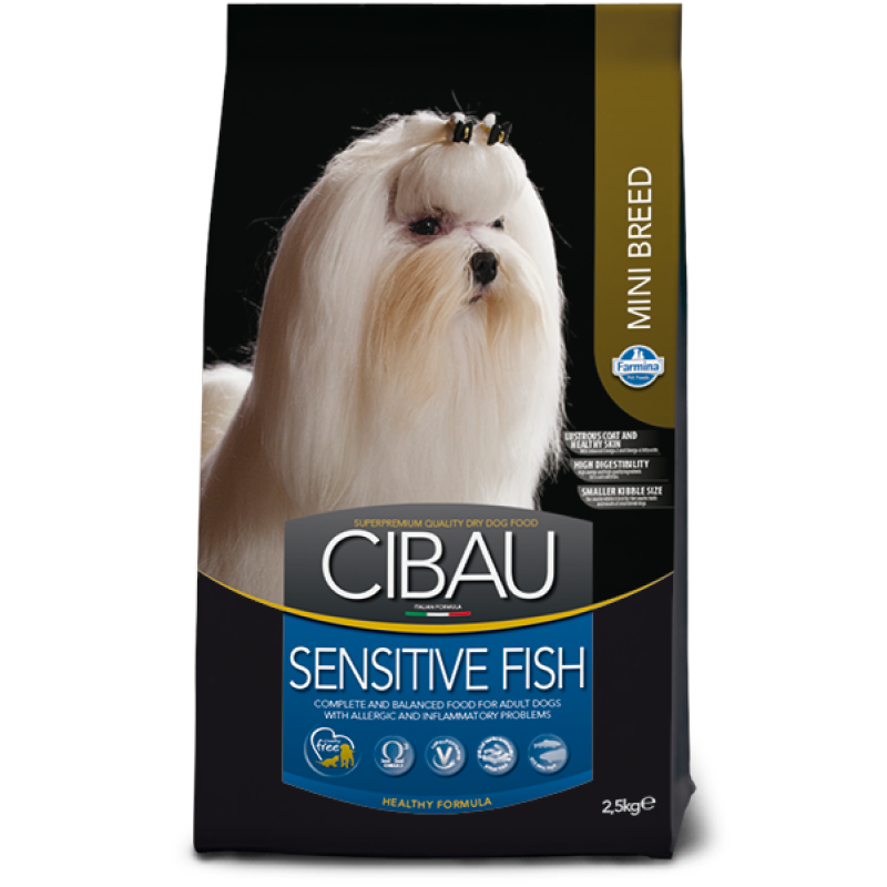 Farmina Cibau Sensitive Fish Mini 2,5kg Sucha Karma Dla Dorosłych Psów Ras Małych