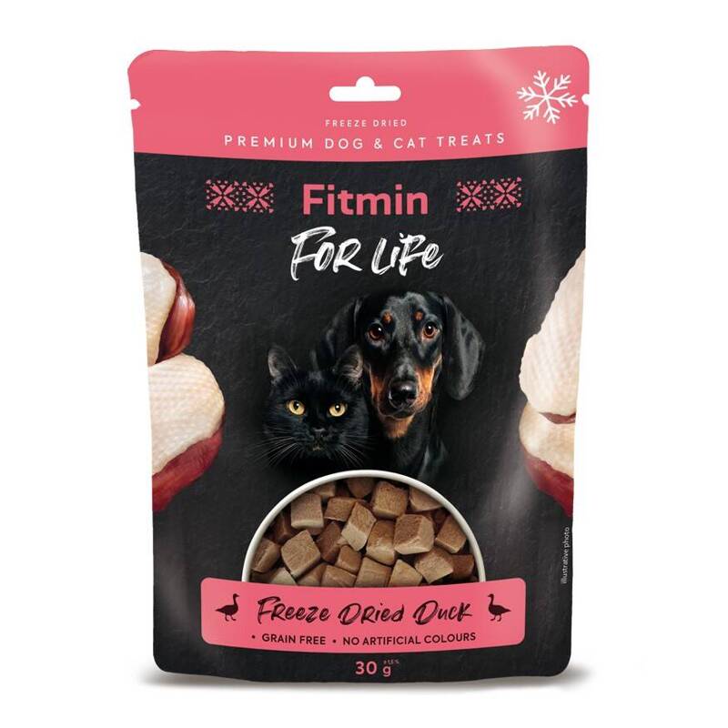 Fitmin Dog & Cat Freeze Dried Duck 30g Naturalny Przysmak Z Kaczką Dla Psa I Kota