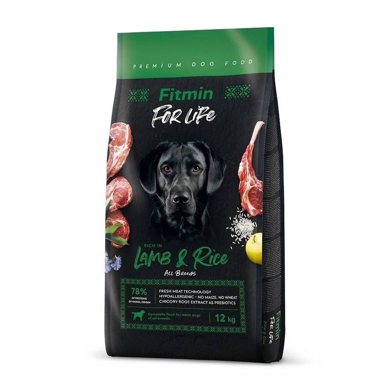 Fitmin Dog for Life Lamb & Rice 12kg Sucha Karma Dla Psa Z Jagnięciną I Ryżem