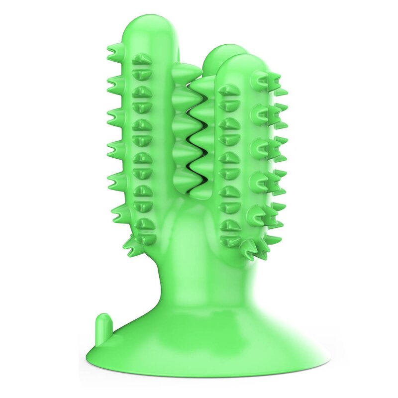 Gryzak, zabawka dentystyczna dla psa, rozmiar M , kolor Zielony, szczoteczka do zębów