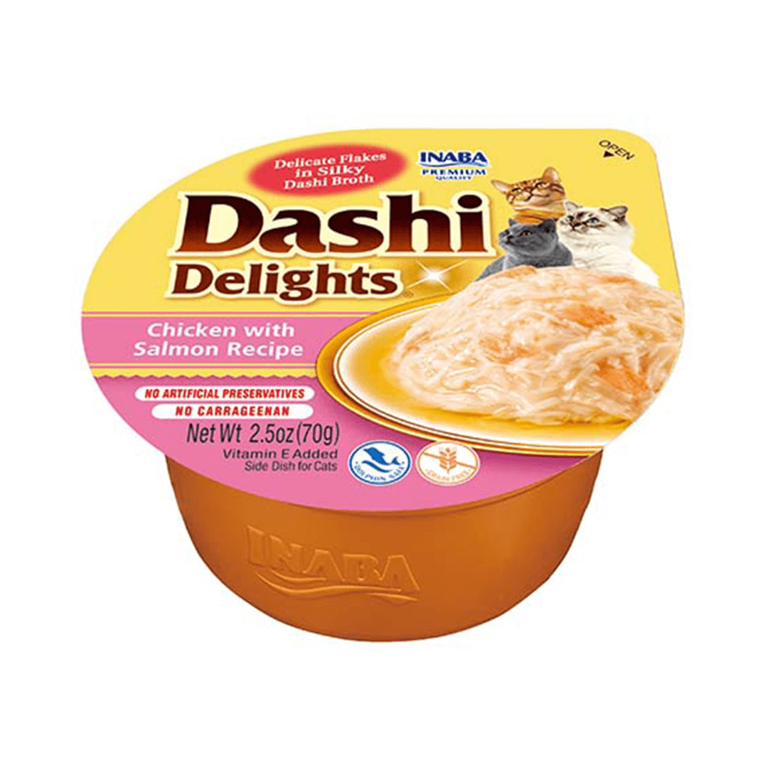 Inaba Cat Dashi Delights Salmon 70g Uzupełniająca Karma Dla Kota Bulion Z Łososiem