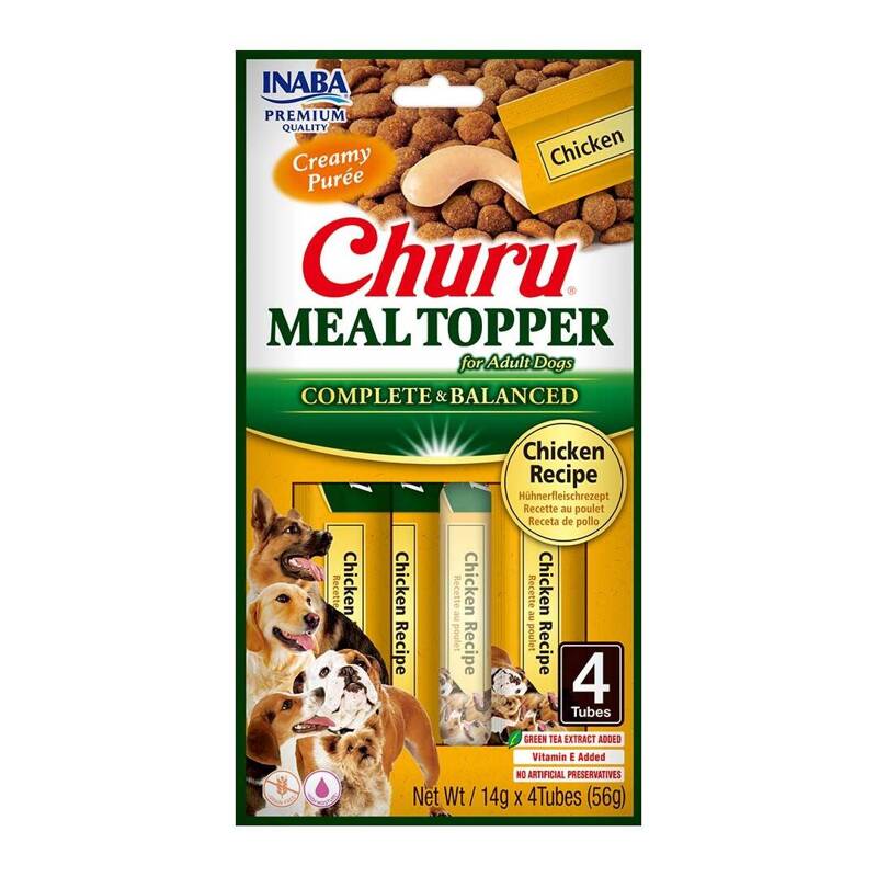 Inaba Dog Meal Topper 4x14g (56g) Przysmak Pasta Dla Psa z Kurczakiem