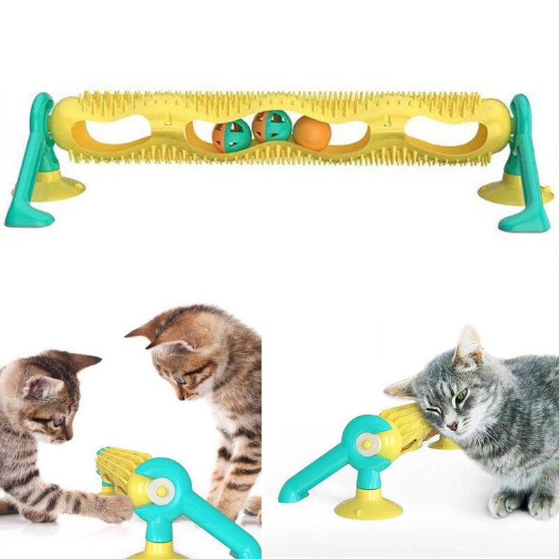 Interaktywna Zabawka Dla Kota Na Szybę Piłki Na Przyssawkach Cat Tunnel