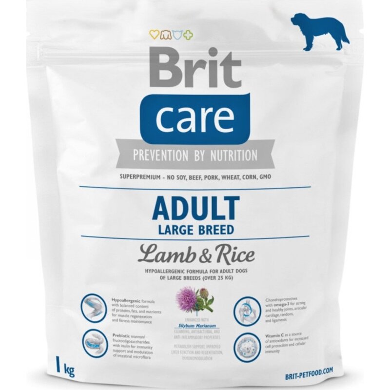 Karma BRIT CARE Premium dla Psów Dużych Ras Jagnięcina Ryż 1kg