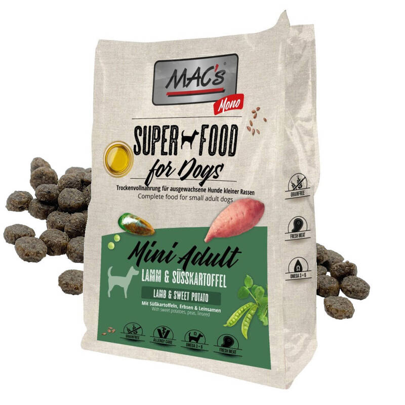 MAC's Dog Mini Sucha Karma Monoproteinowa Z Jagnięciną 7kg Dla Psów Małych Ras Skłonnych Do Alergii