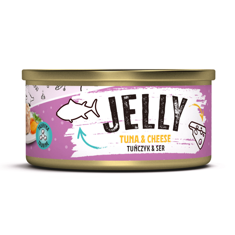 Mr. Bandit Jelly 80g Przysmak dla Kota Galaretka z Tuńczykiem i Serem