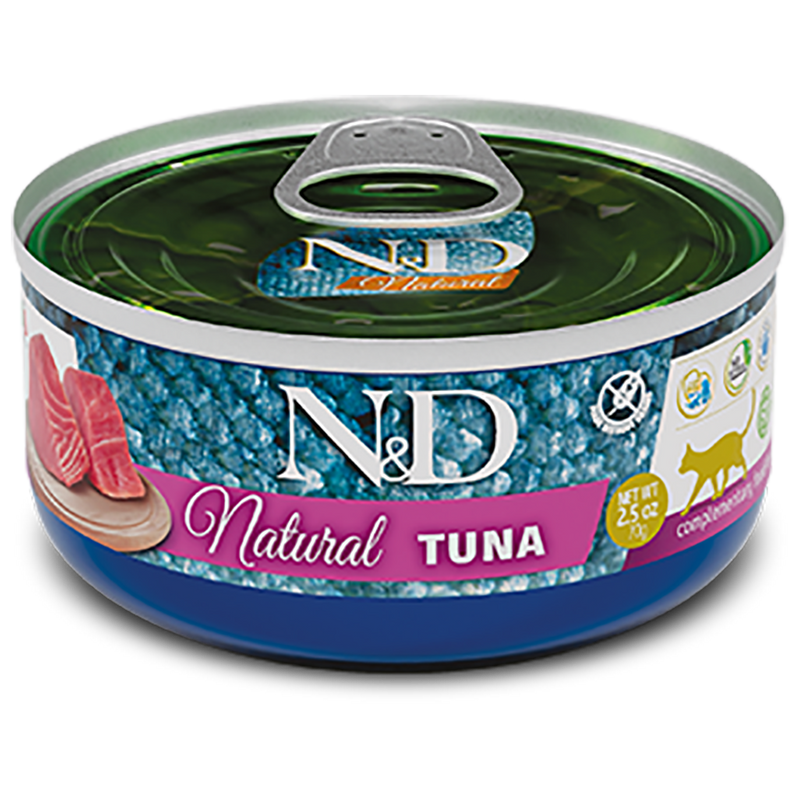 N&D CAT NATURAL TUNA 70gr. Mokra karma dla kota Tuńczyk 70gr. puszka