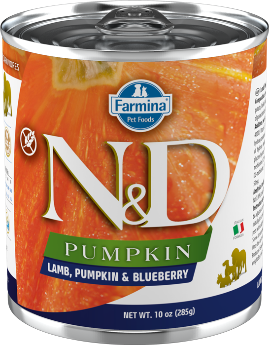 N&D Dog Lamb Pumpkin Blueberry  285g Psy dorosłe - jagnięcina, dynia i borówka
