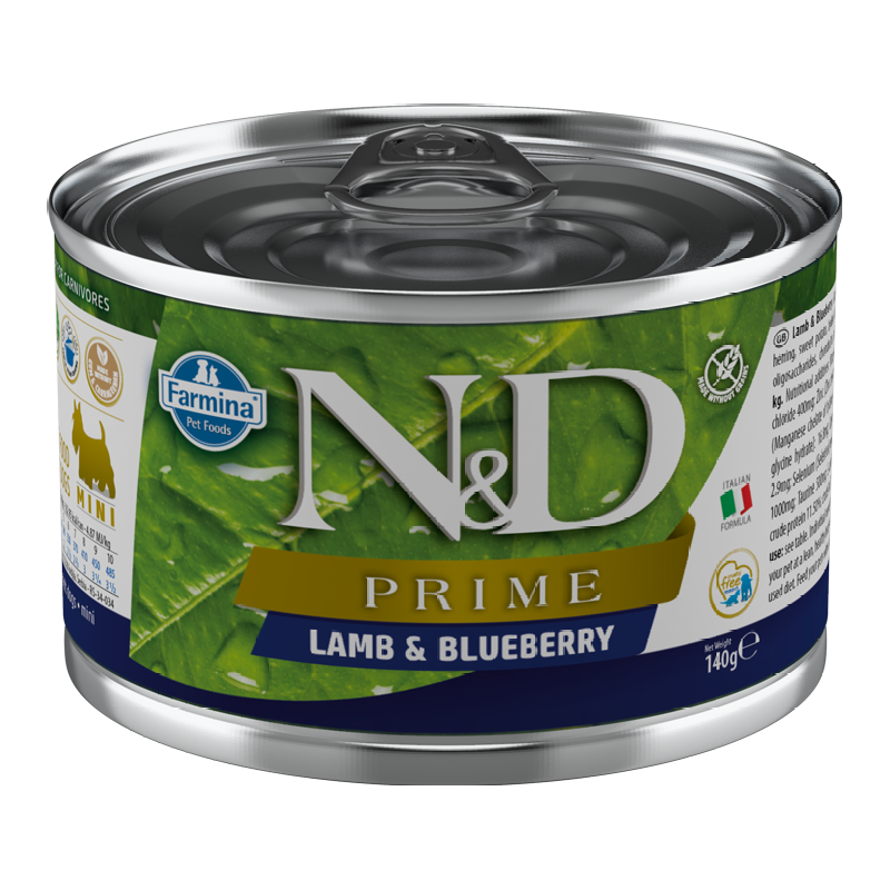 N&D Dog Prime Lamb Blueberry 140g Mokra Karma Dla Psa Jagnięcina I Borówka