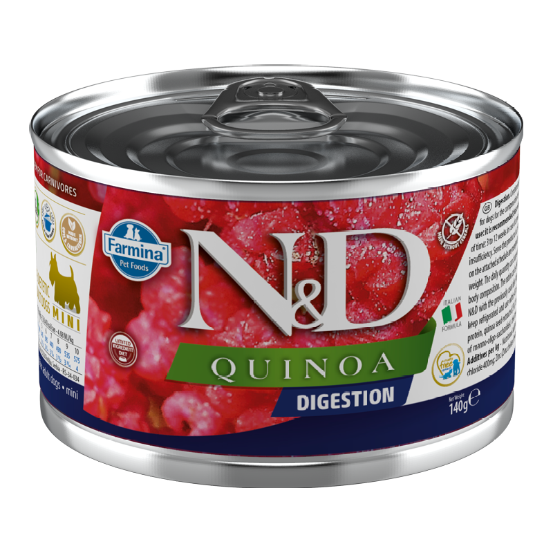 N&D Dog Quinoa Digestion 140g Mokra Karma Dla Psa Trawienie Jagnięcina 