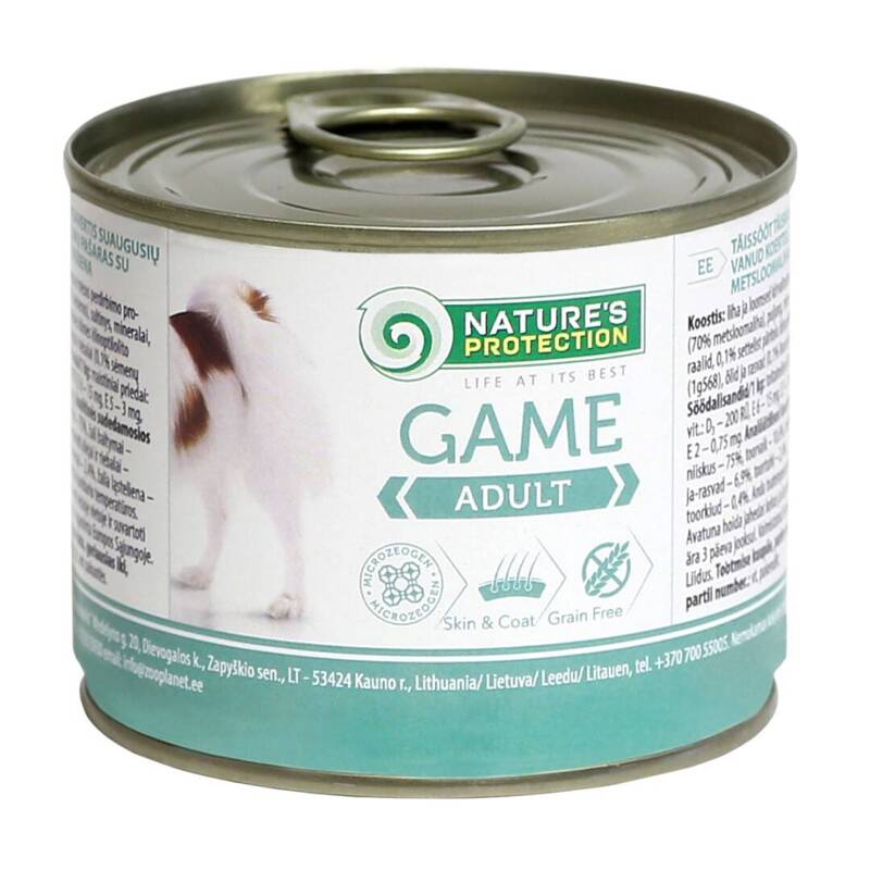 Nature's Protection Adult Dog Game 200g Mokra Karma Dla Psa z Dziczyzną