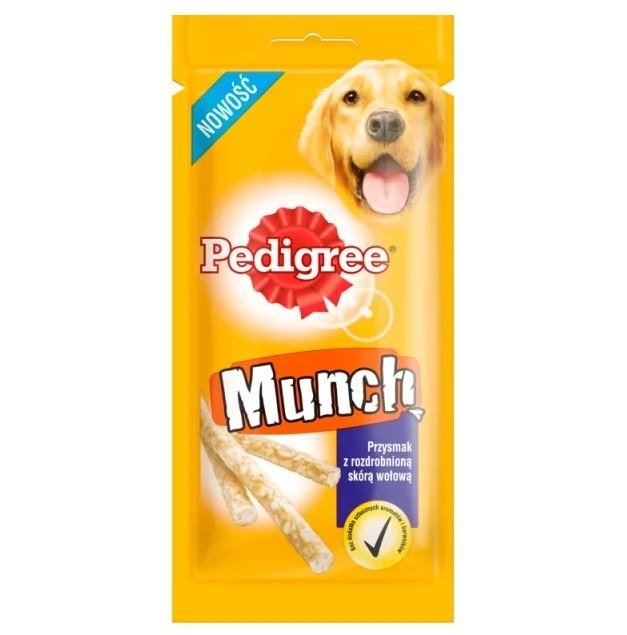 PEDIGREE Munch 48g Przysmak dla psa z rozdrobionej skóry wołowej  BRAK U MARSa