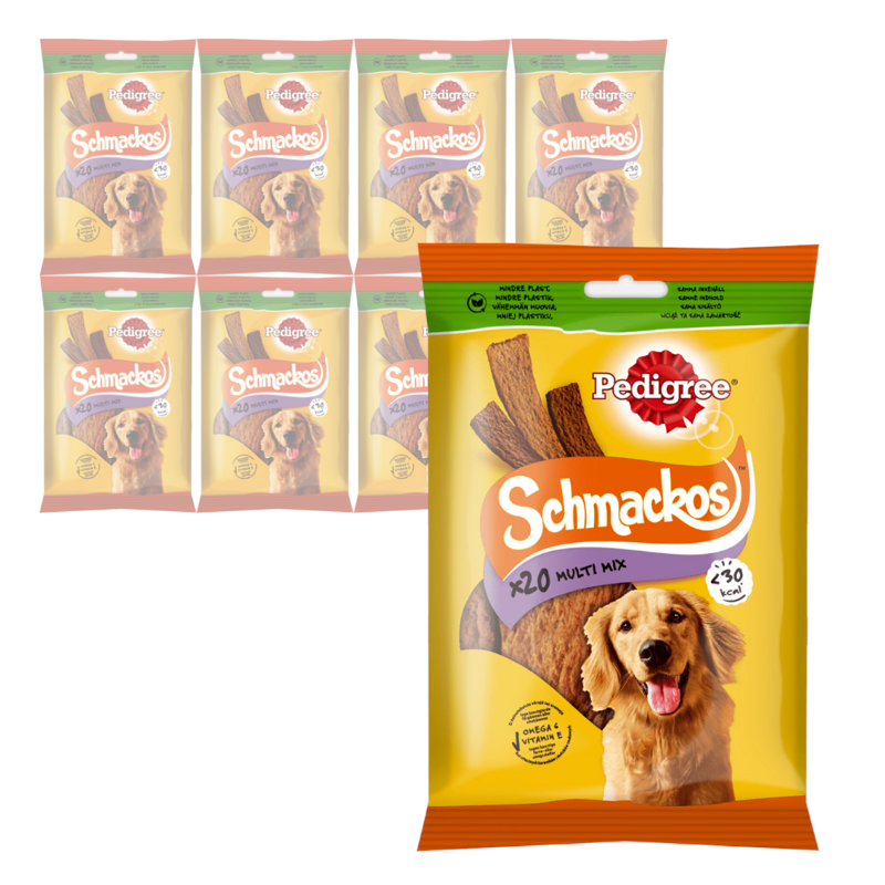 PEDIGREE Schmackos Multi Mix 9x144g po 20 szt Przysmak Dla Psa