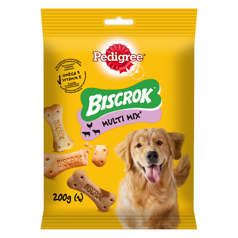 Pedigree Biscrok Multi Mix 200g chrupiące ciasteczka Przysmak dla psa