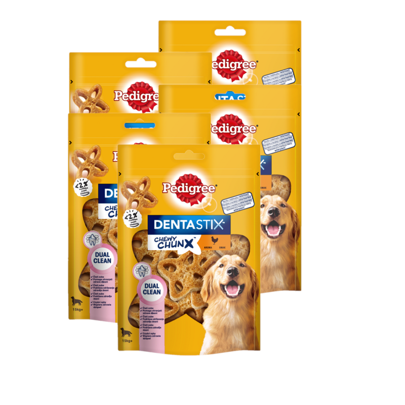 Pedigree Dentastix 5 Szt. Chewy Chun X Maxi Dentystyczne Przysmaki Dla Psa Ras Średnich I Dużych