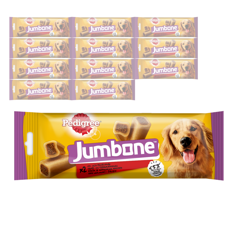 Pedigree Jumbone Przysmak Dla Psa 12x180g Smaczny Gryzak Z Wołowiną