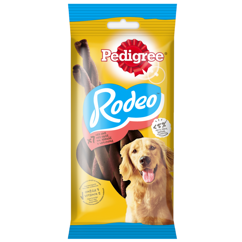Pedigree Rodeo Przysmak dla psa wołowina 122g sprężynki