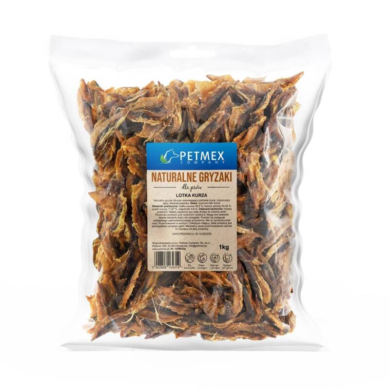 Petmex Lotka Kurza 1kg Gryzak Naturalny Przysmak Dla Psa