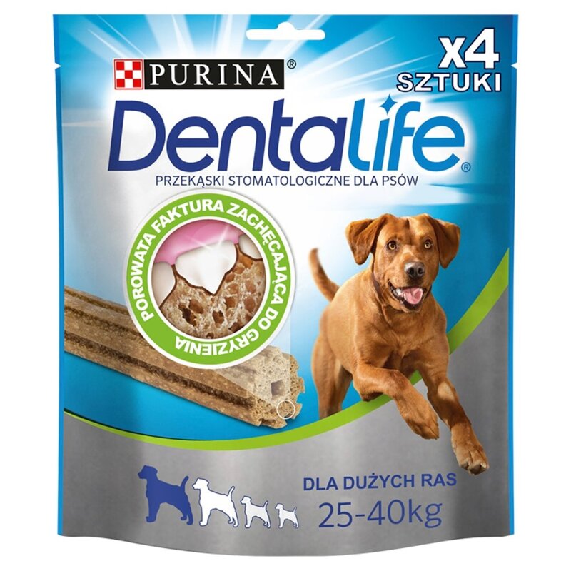 Purina Dentalife Przysmak Dentystyczny 4szt Dla Dorosłych Psów Dużych Ras