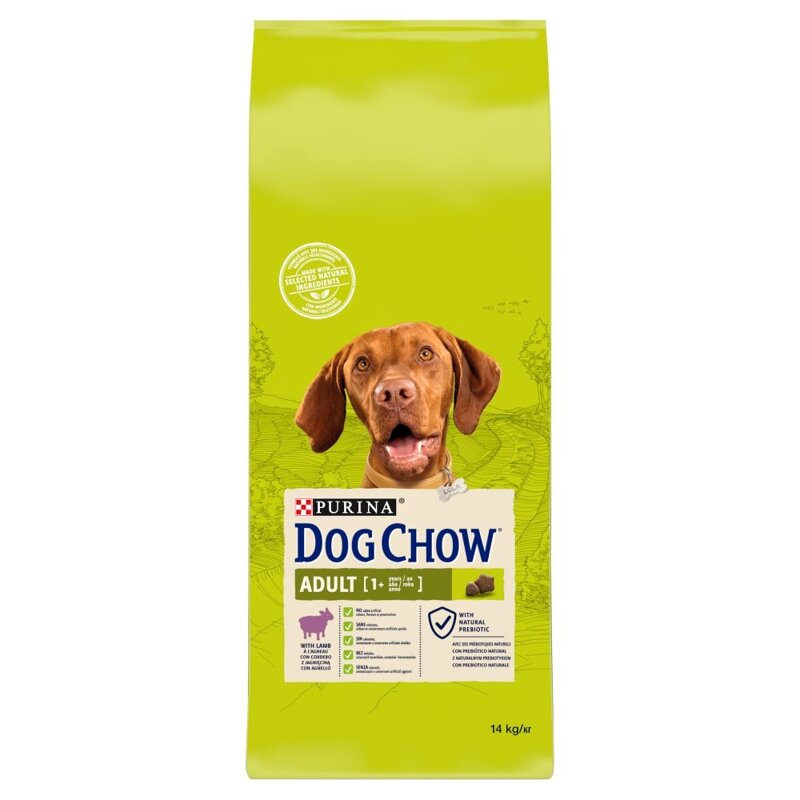 Purina Dog Chow Adult z Jagnięciną 14kg Sucha Karma Dla Dorosłych Psów