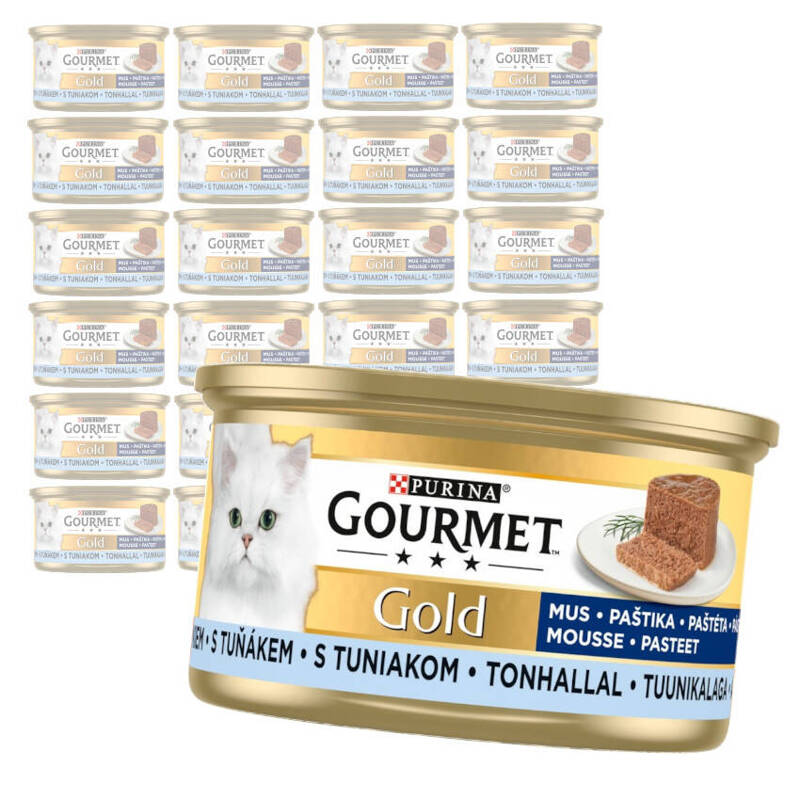 Purina Gourmet Gold Mus z Tuńczykiem 24x85g Mokra Karma Dla Kota