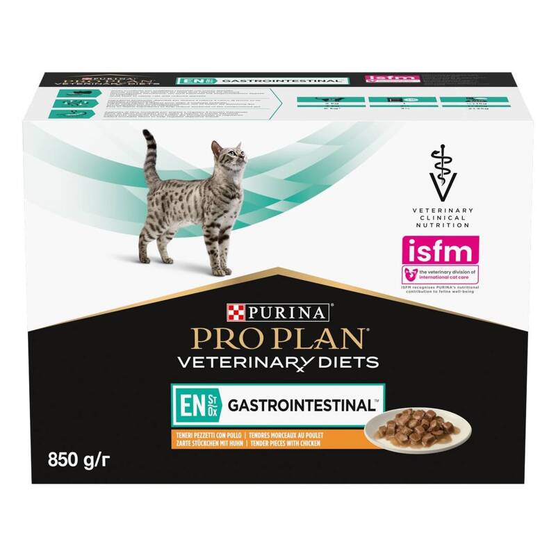 Purina Pro Plan Veterinary Diets EN Gastrointestinal Mokra Karma Dla Kota Z Kurczakiem 10x85g Zaburzenia Żołądkowo-Jelitowe