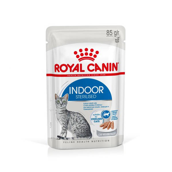 ROYAL CANIN Indoor Sterilised Karma Mokra Dla Kotów Sterylizowanych Pasztet 85g