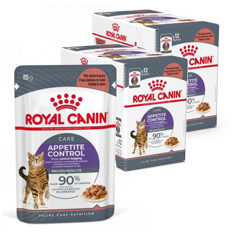 Royal Canin Appetite Control Care Karma Mokra W Sosie Dla Kotów Domagających Się Jedzenia 24x85g