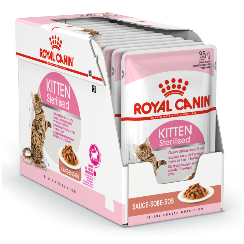 Royal Canin Kitten Sterilised Karma Mokra W Sosie Dla Kociąt Do 12 Miesiąca Życia 12x85g